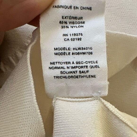 HELMUT LANG Cream Jacquard Long Sleeve Top - Picture 10 of 10